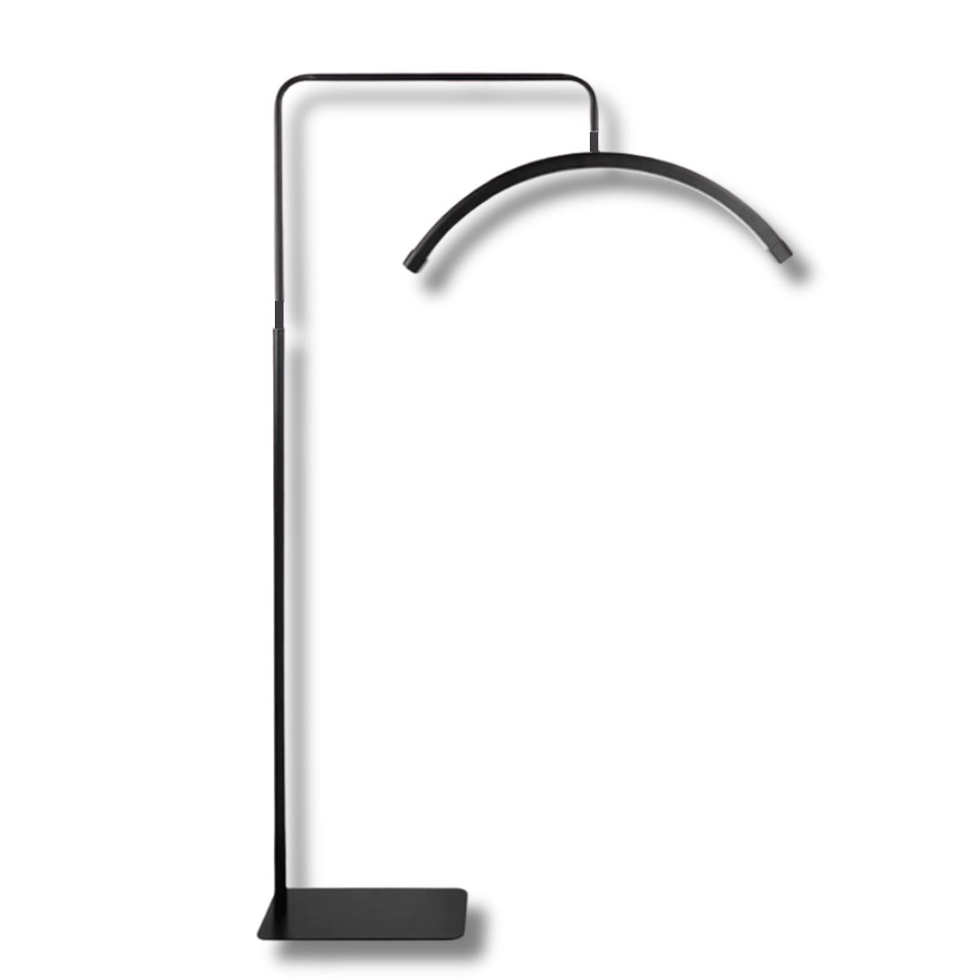 BLACK GLITTER LED MOON LIGHT