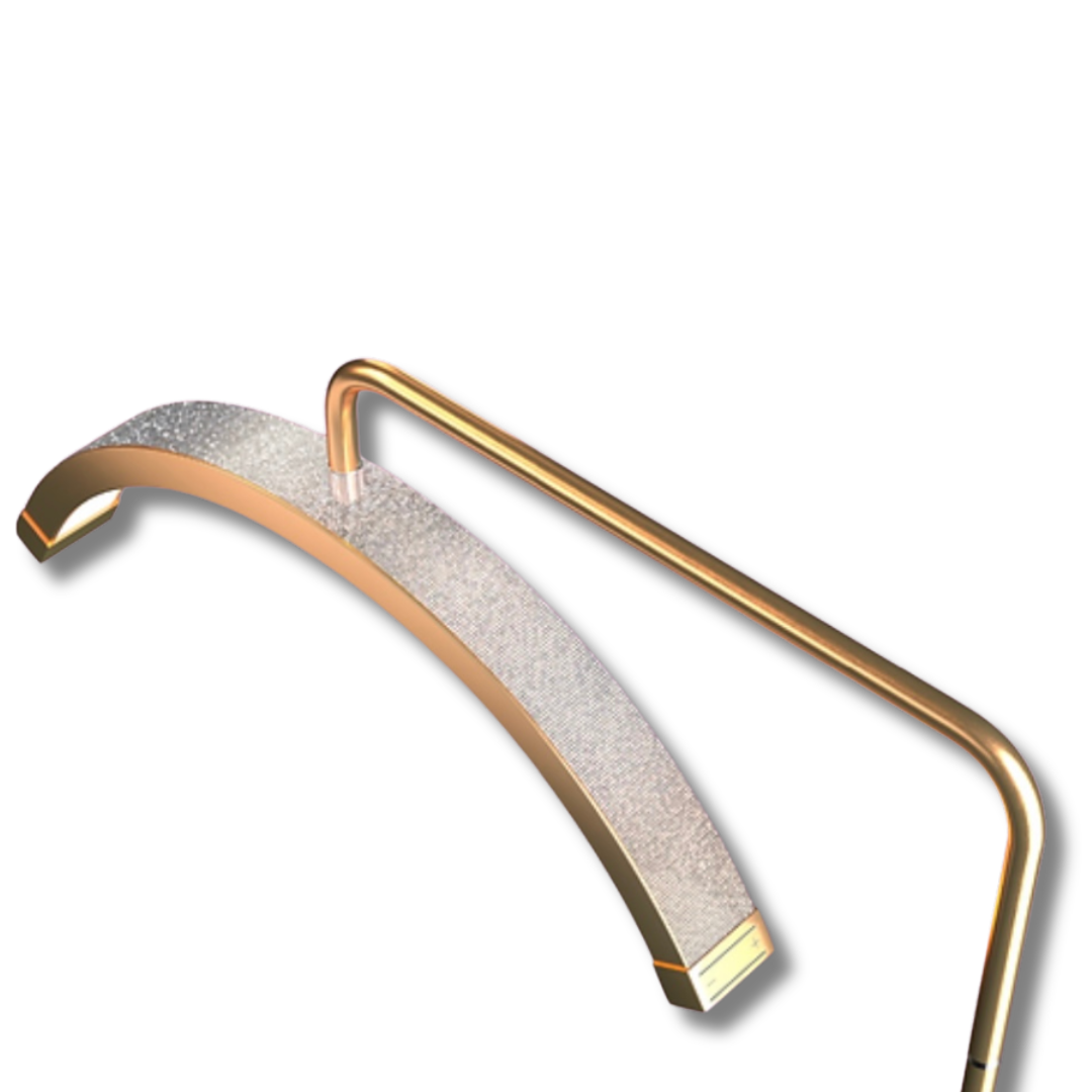 GOLD GLITTER LED MOON LIGHT