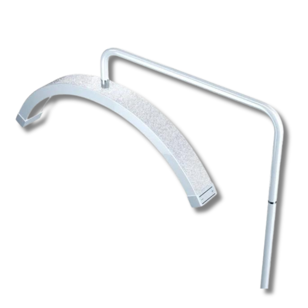 WHITE GLITTER LED MOON LIGHT